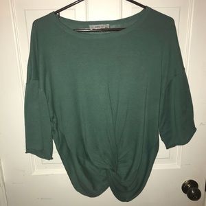Green Zara top